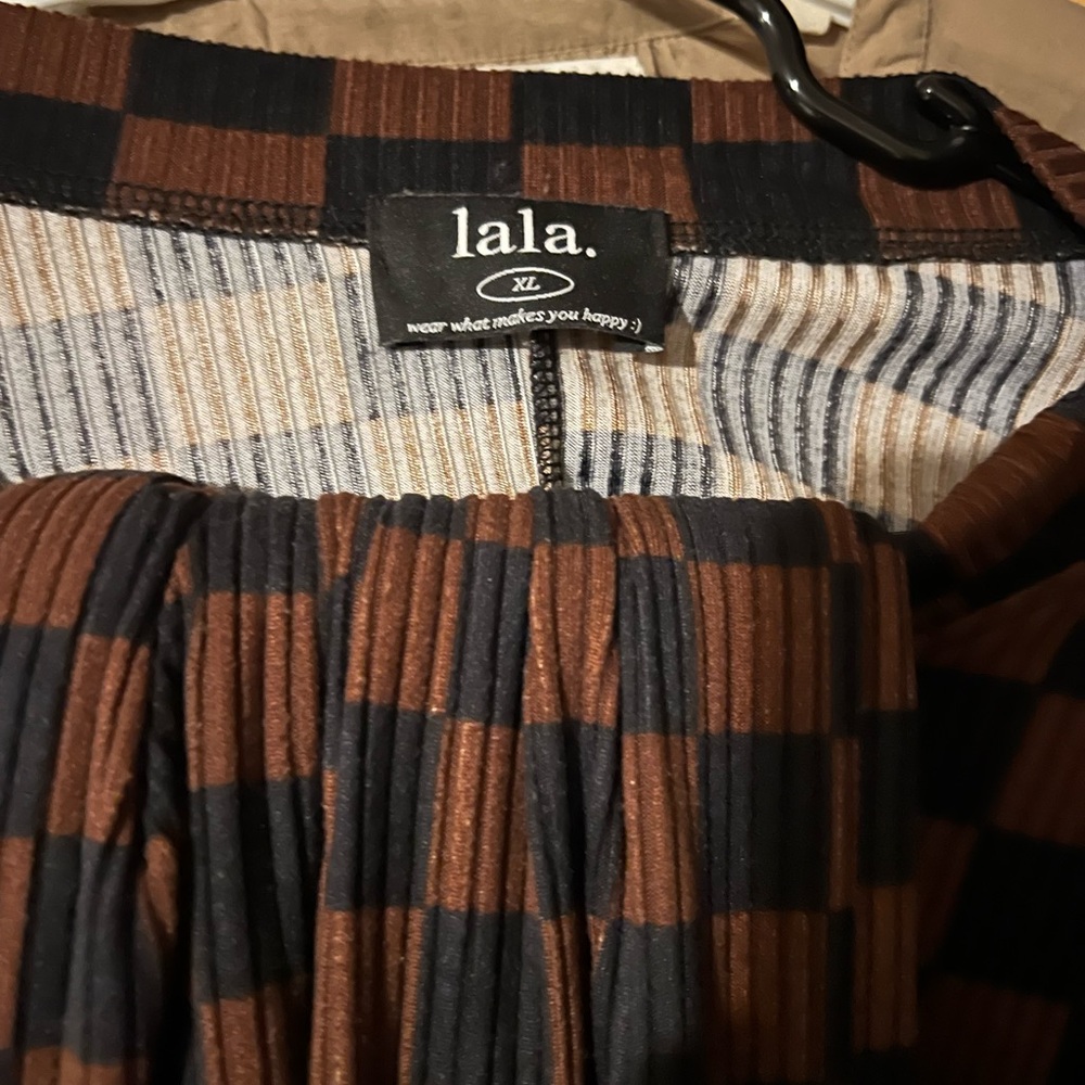 Brown/Black checker Dressed in Lala playsuit - Picture 3 of 4